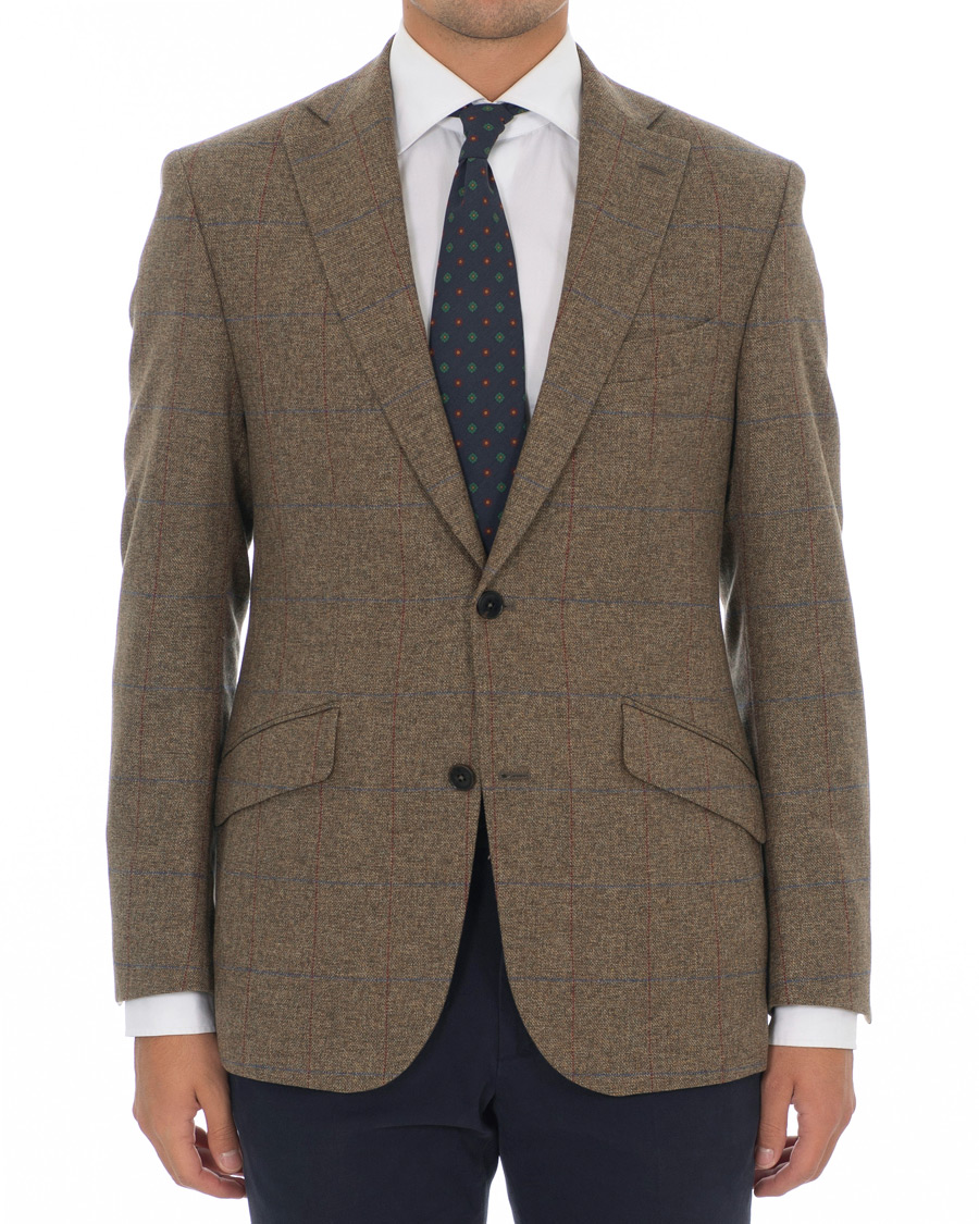 Mies | Pikkutakit | Walker Slater | Edward Tweed Windowpane Blazer Brown