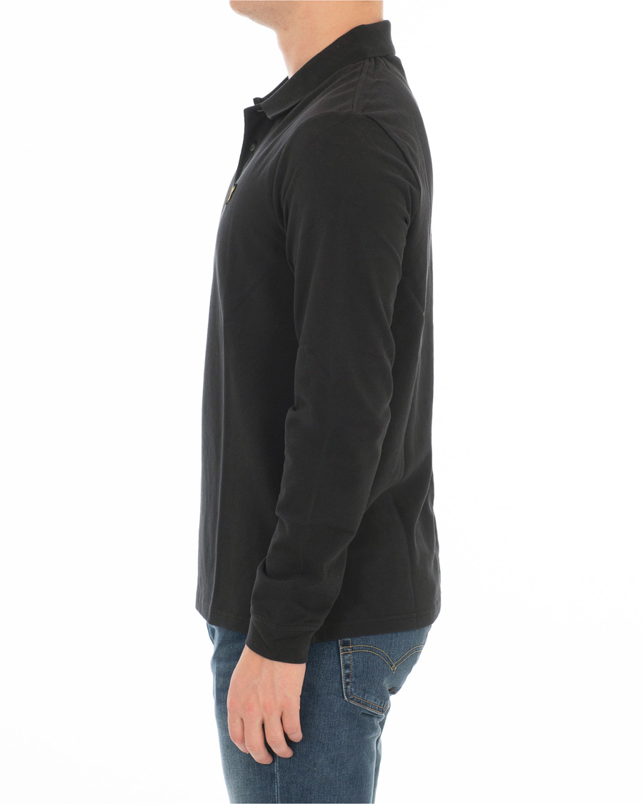 Mies | Puserot | Lyle & Scott | Long Sleeve Plain Polo True Black