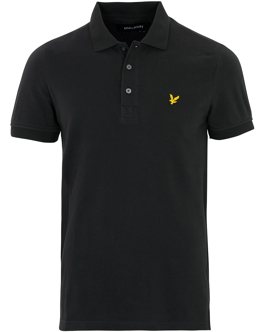 Mies | Pikeet | Lyle & Scott | Plain Polo Shirt True Black