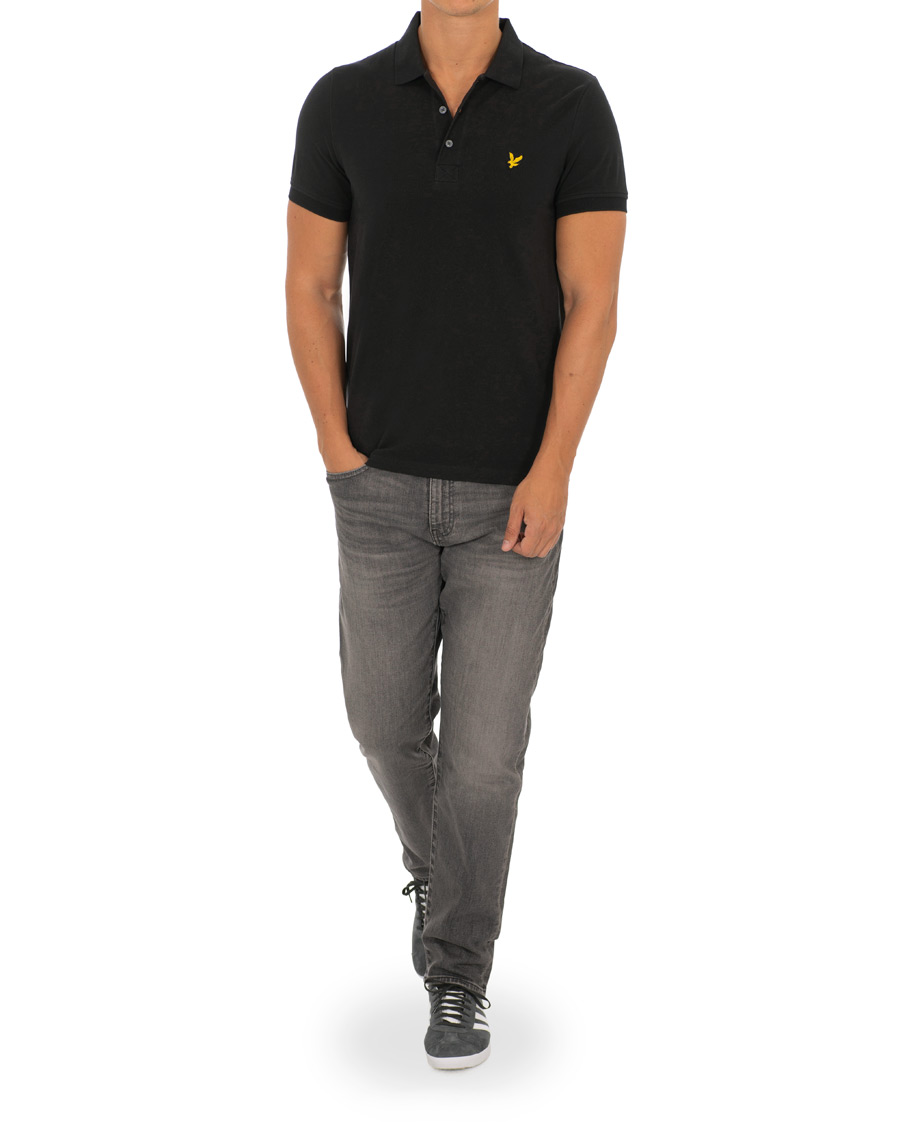Mies | Pikeet | Lyle & Scott | Plain Polo Shirt True Black