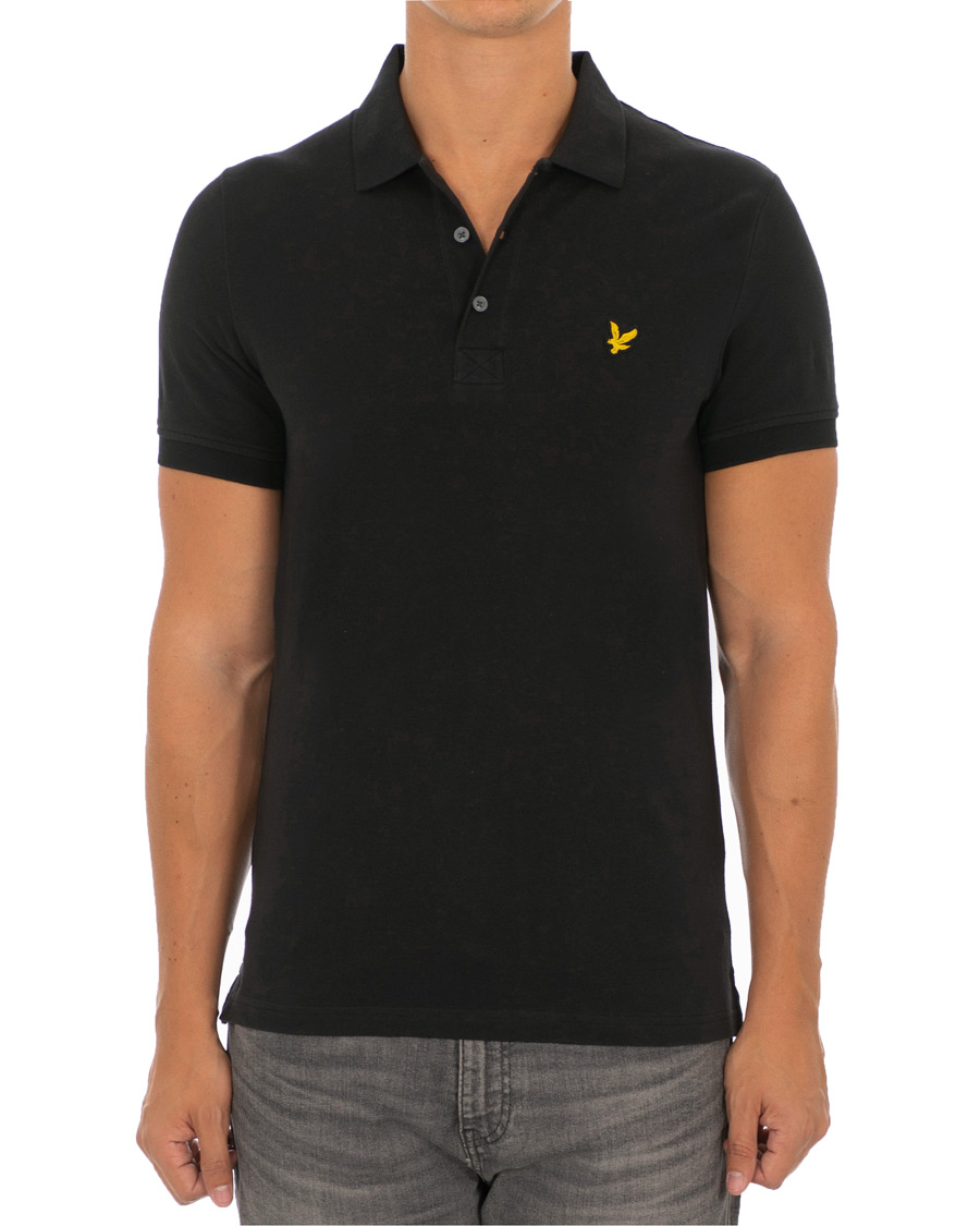 Mies | Pikeet | Lyle & Scott | Plain Polo Shirt True Black