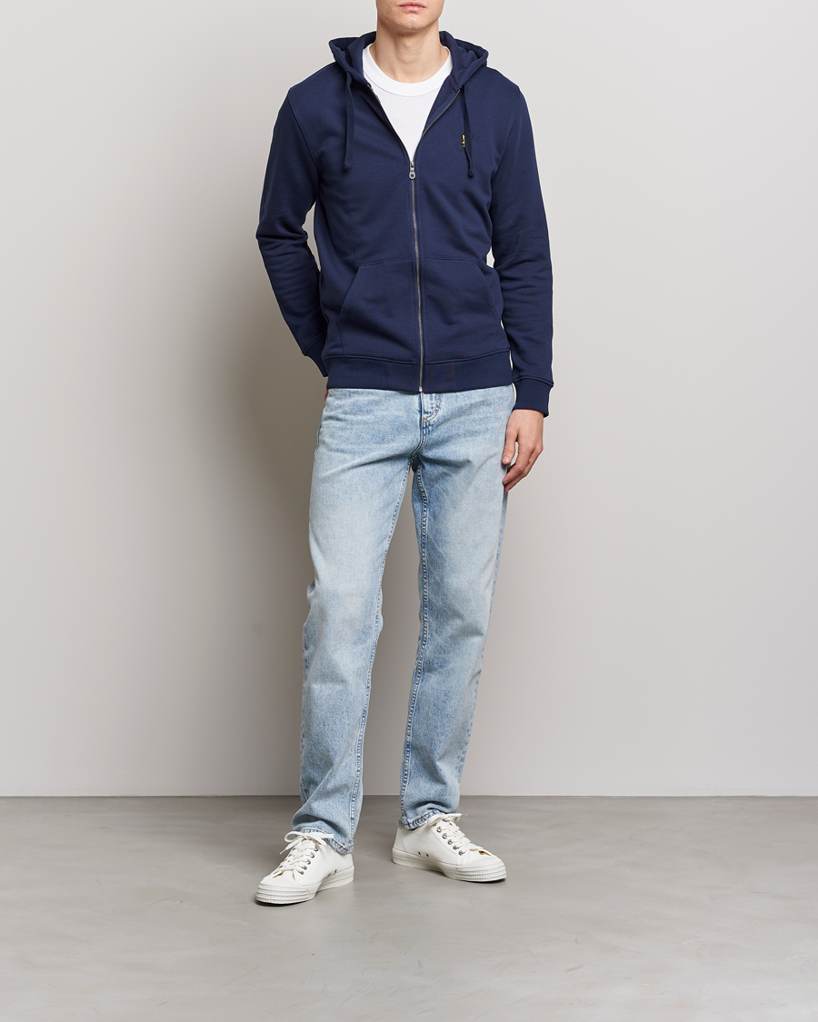 Mies | Puserot | Lyle & Scott | Zip Full Zip Hoodie Navy