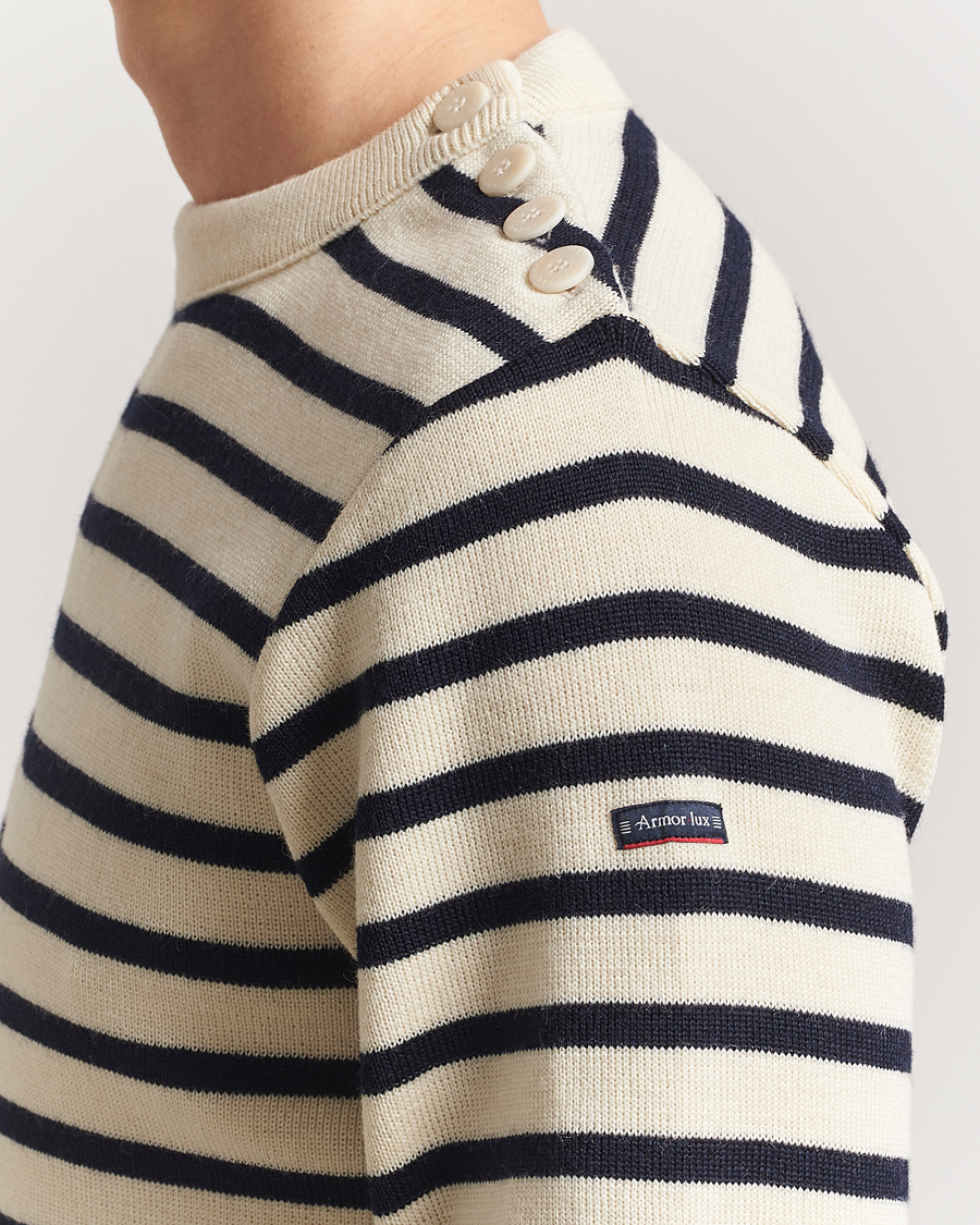 Mies | Puserot | Armor-lux | Fouesnant Classic Sweater Nature/Rich Navy