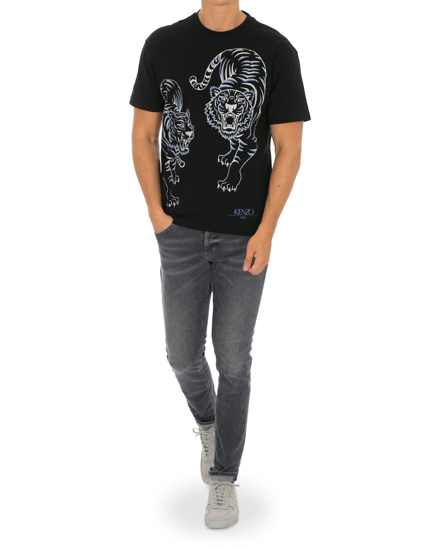 Mies | T-paidat | KENZO | Double Tiger T-shirt Black