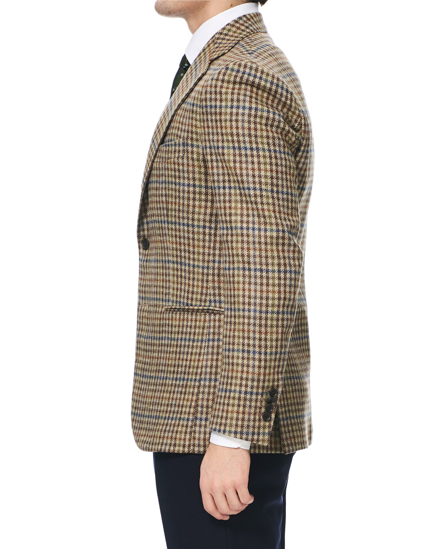 Mies | Pikkutakit | Berg&Berg | Dan II Gun Club Check Wool Blazer Brown/Olive
