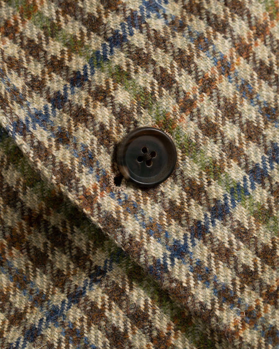 Mies | Pikkutakit | Berg&Berg | Dan II Gun Club Check Wool Blazer Brown/Olive