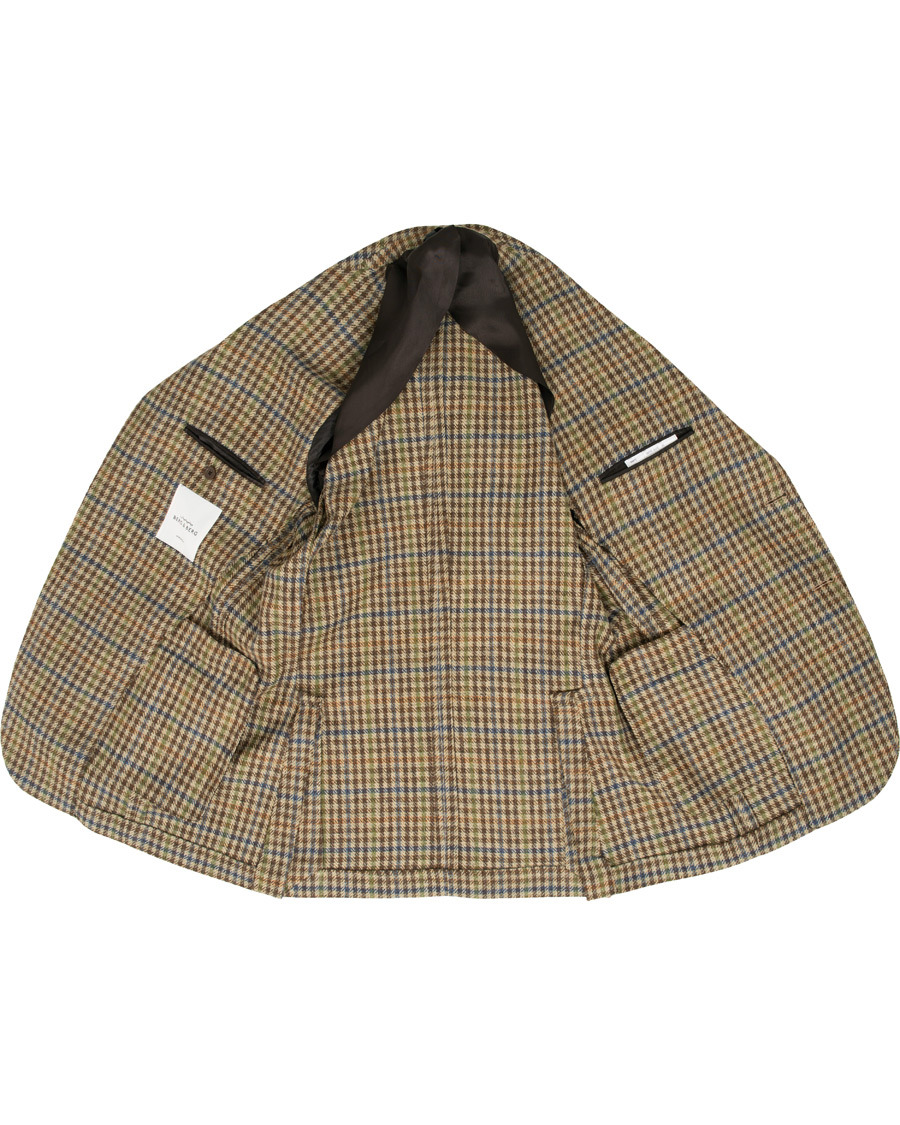 Mies | Pikkutakit | Berg&Berg | Dan II Gun Club Check Wool Blazer Brown/Olive