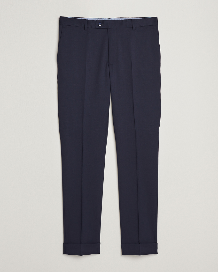 Mies | Housut | Morris | Prestige Wool Suit Trousers Navy