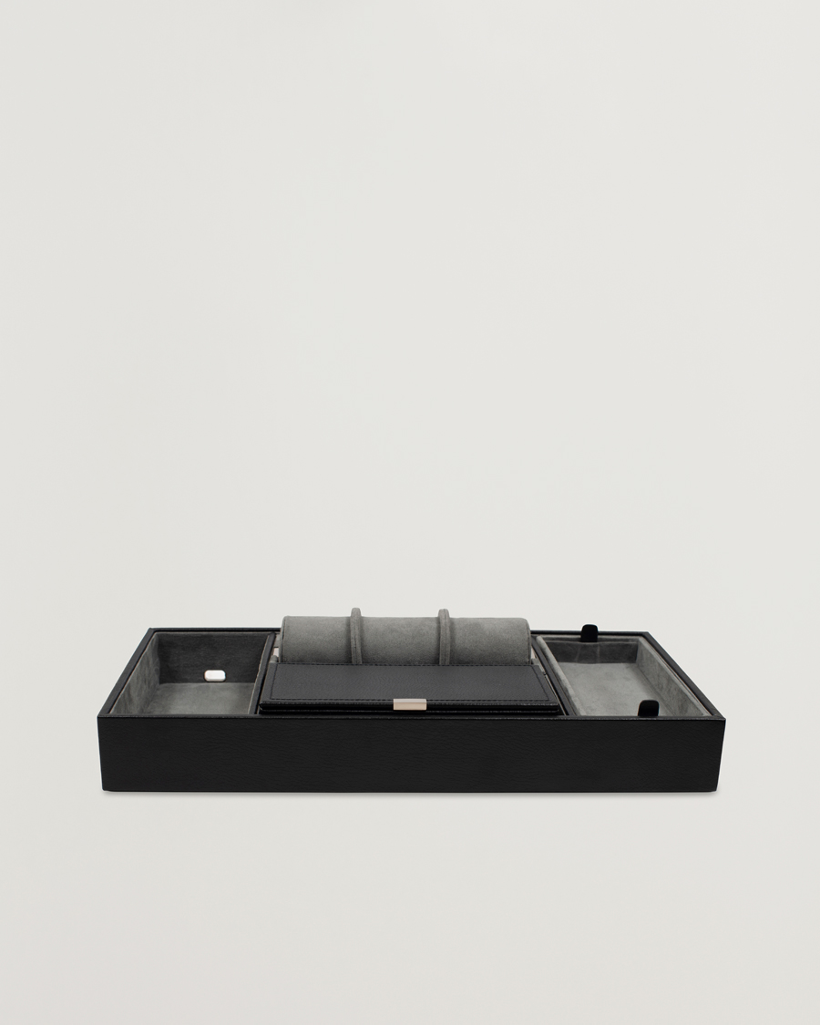 Mies | Kello- ja korurasiat | WOLF | Howard Valet Tray with Cuff Black/Grey Pebble