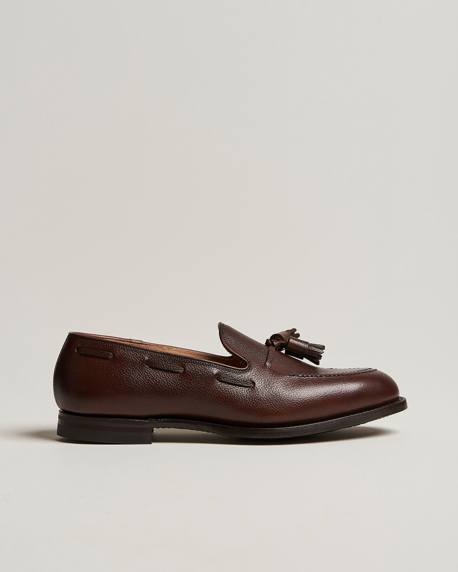 Mies | Loaferit | Crockett & Jones | Cavendish 2 City Sole Dark Brown Grain