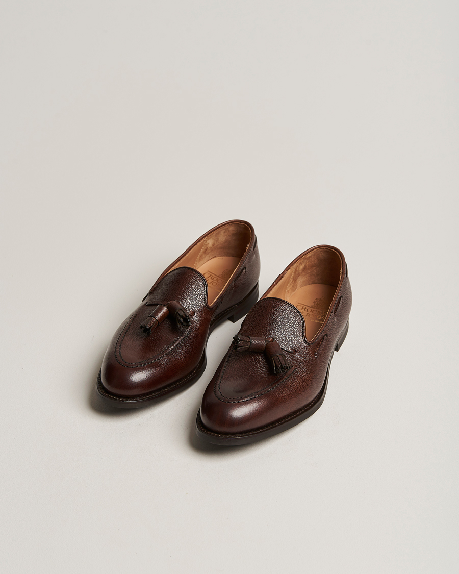 Mies | Loaferit | Crockett & Jones | Cavendish 2 City Sole Dark Brown Grain