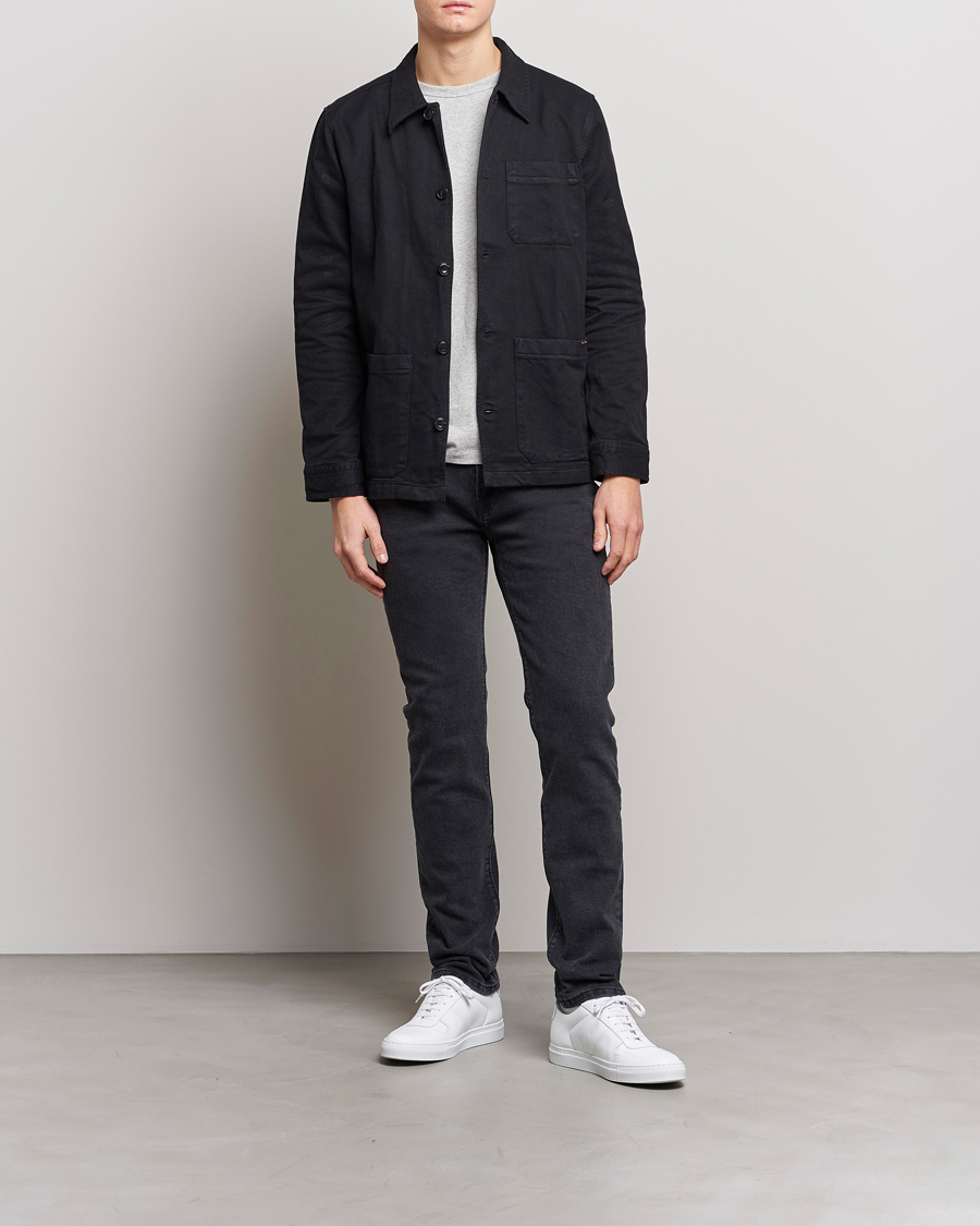 Mies | Farkut | Jeanerica | SM001 Slim Jeans Used Black