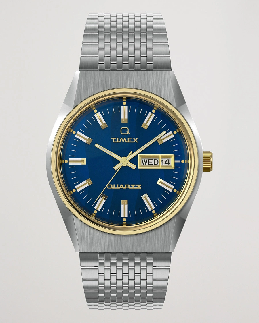 Mies | Timex Q Reissue 1978 Falcon Eye 38mm Steel/Blue Dial | Timex | Q Reissue 1978 Falcon Eye 38mm Steel/Blue Dial