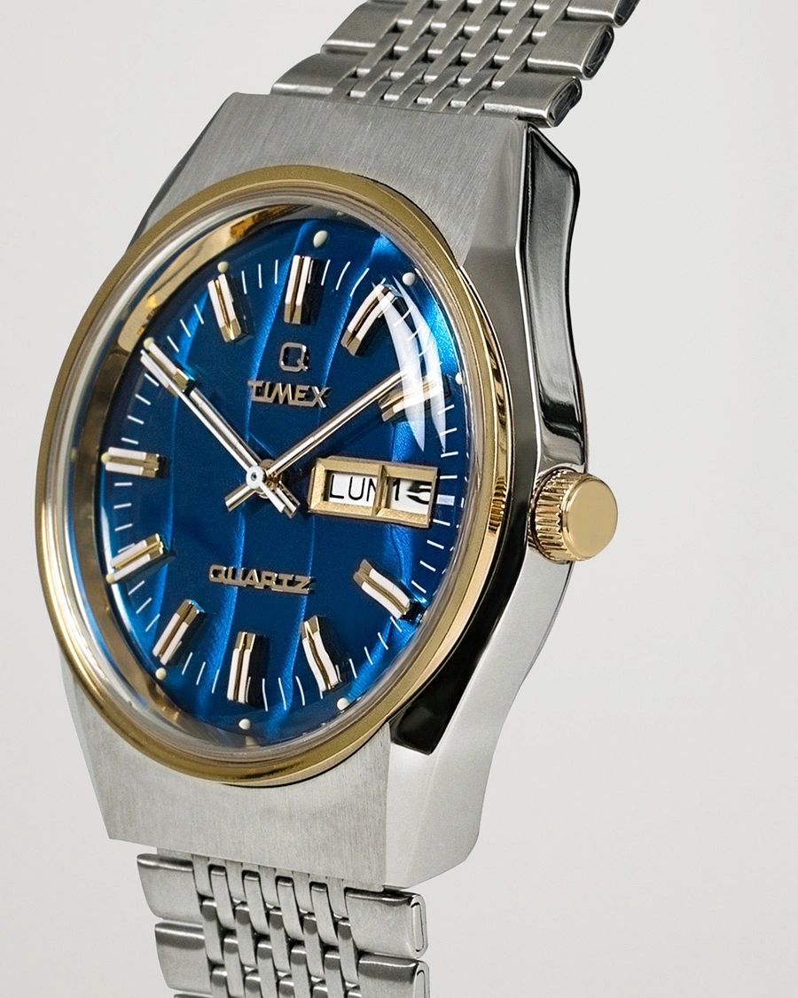 Mies | Timex Q Reissue 1978 Falcon Eye 38mm Steel/Blue Dial | Timex | Q Reissue 1978 Falcon Eye 38mm Steel/Blue Dial