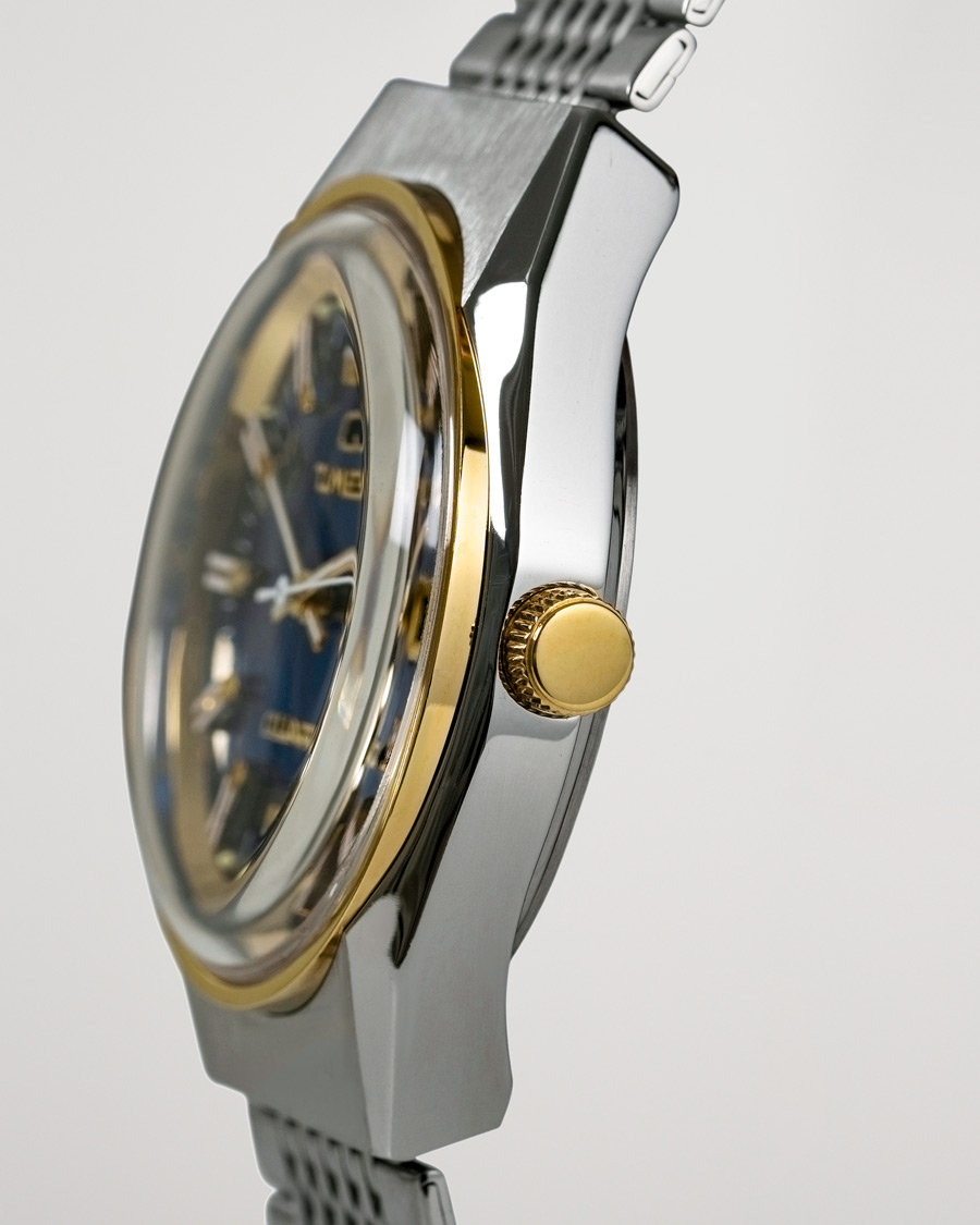 Mies | Timex Q Reissue 1978 Falcon Eye 38mm Steel/Blue Dial | Timex | Q Reissue 1978 Falcon Eye 38mm Steel/Blue Dial