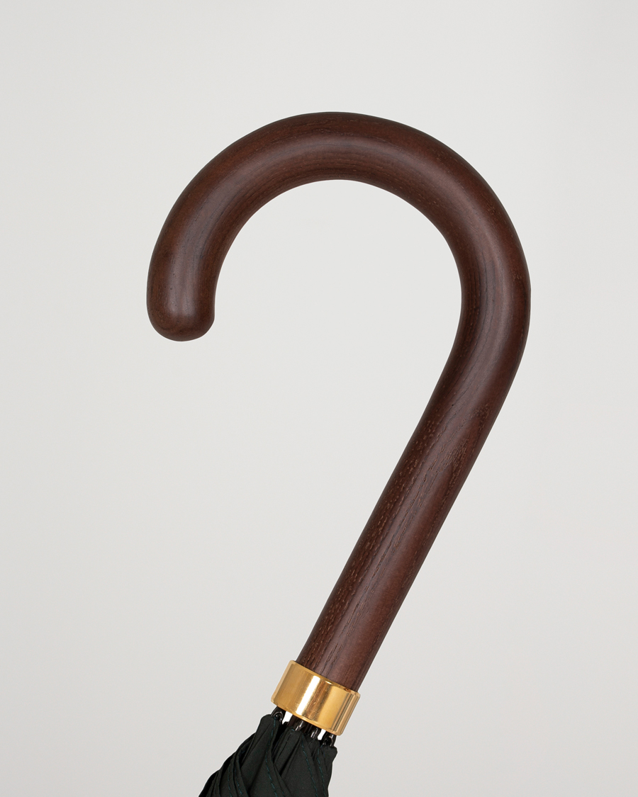 Mies | Sateenvarjot | Fox Umbrellas | Polished Hardwood Umbrella Racing Green