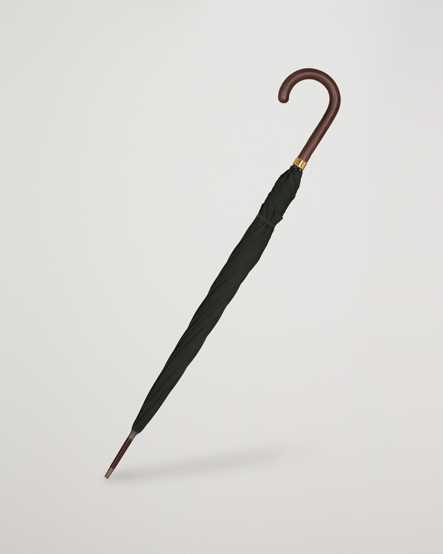 Mies | Sateenvarjot | Fox Umbrellas | Polished Hardwood Umbrella Racing Green