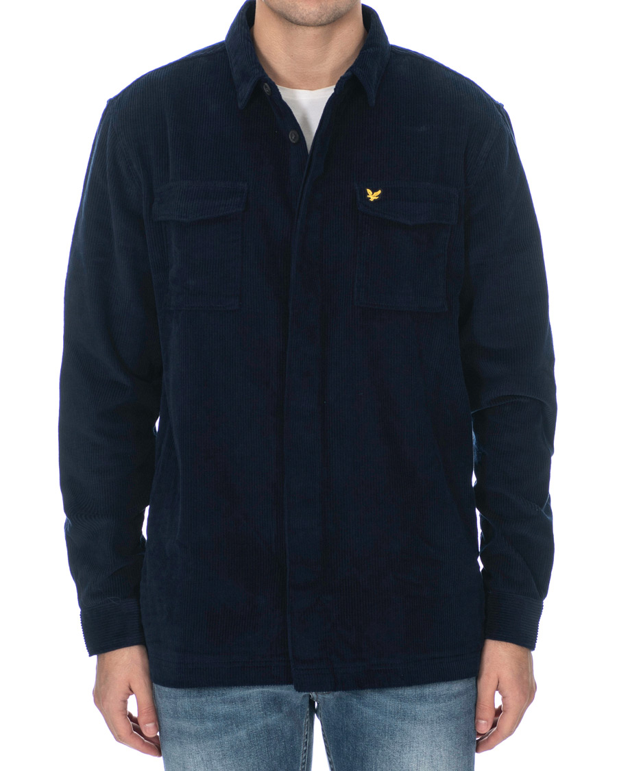 Mies | Kauluspaidat | Lyle & Scott | Corduroy Overshirt Navy