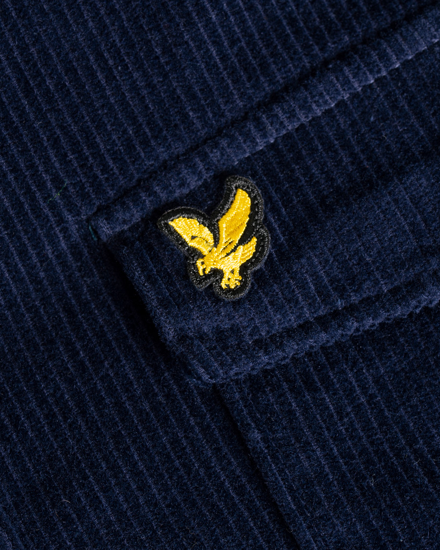 Mies | Kauluspaidat | Lyle & Scott | Corduroy Overshirt Navy
