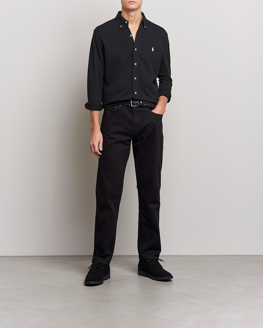 Mies | Kauluspaidat | Polo Ralph Lauren | Featherweight Mesh Shirt Polo Black
