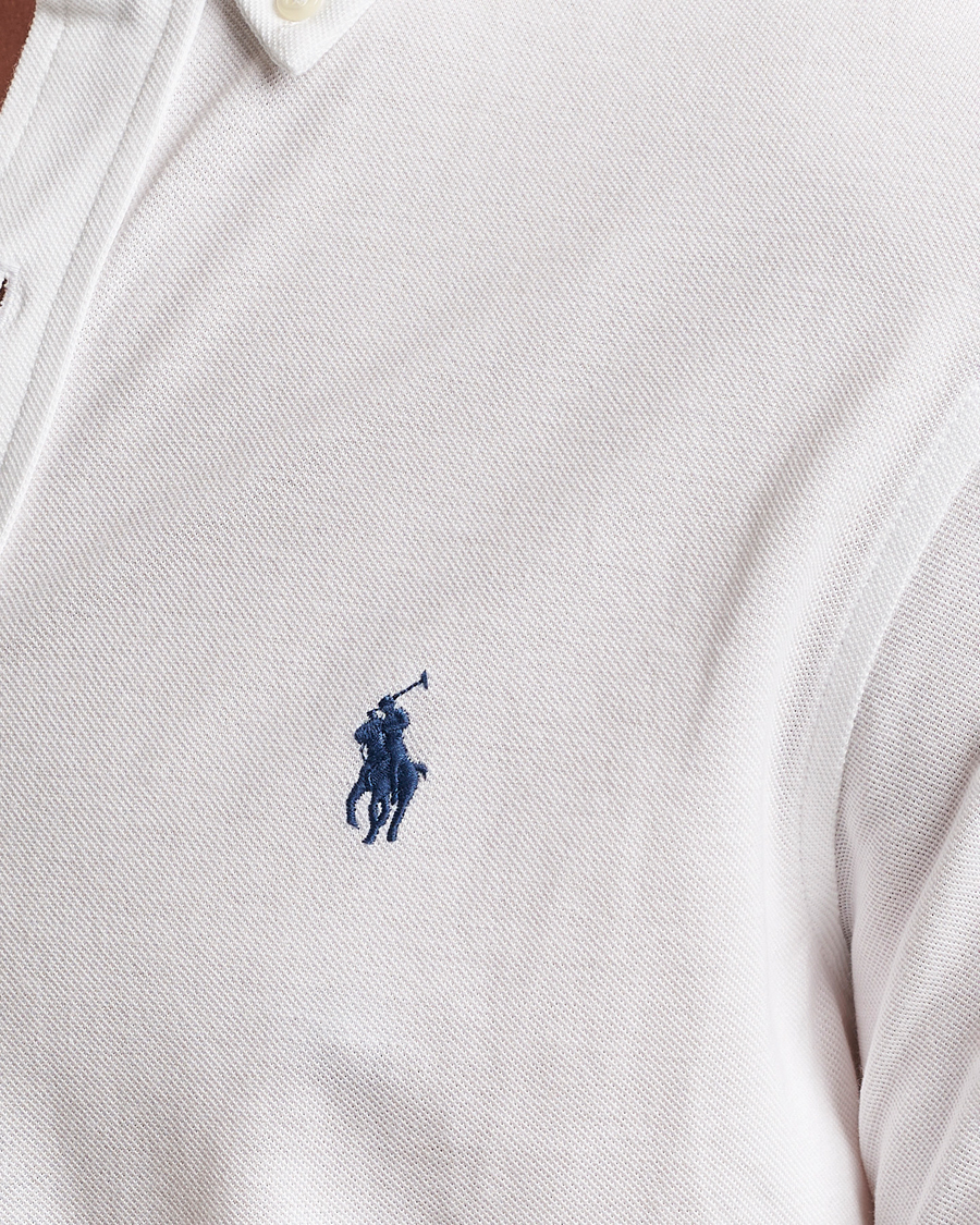 Mies | Kauluspaidat | Polo Ralph Lauren | Featherweight Mesh Shirt White