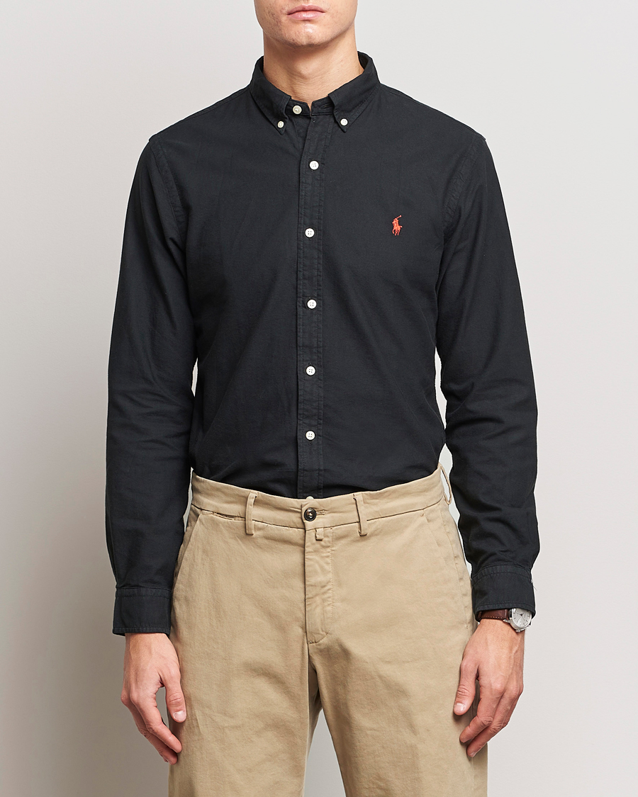 Mies | 100 parasta joululahjavinkkiämme | Polo Ralph Lauren | Slim Fit Garment Dyed Oxford Shirt Polo Black