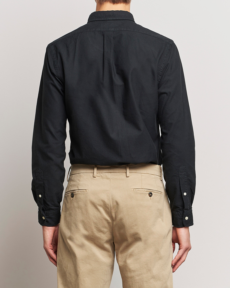 Mies | Kauluspaidat | Polo Ralph Lauren | Slim Fit Garment Dyed Oxford Shirt Polo Black