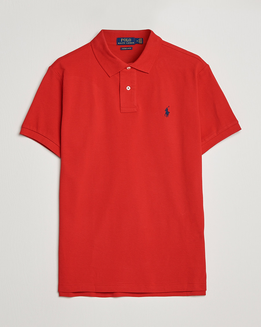 Miehet |  | Polo Ralph Lauren | Custom Slim Fit Polo Red