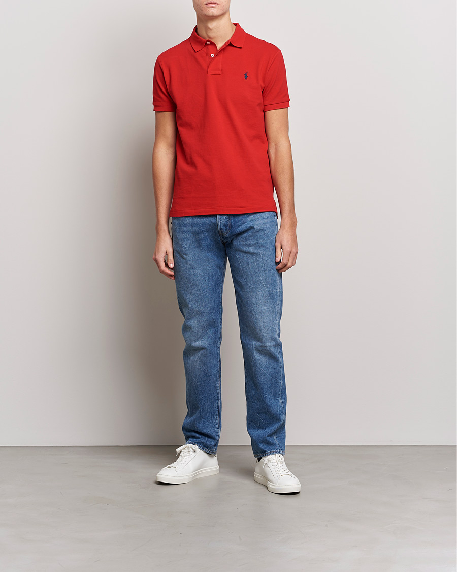 Mies | Pikeet | Polo Ralph Lauren | Custom Slim Fit Polo Red