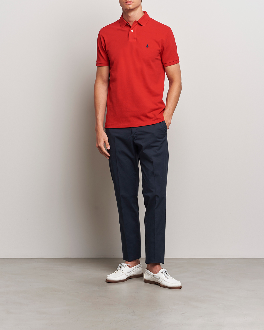 Mies | Pikeet | Polo Ralph Lauren | Custom Slim Fit Polo Red