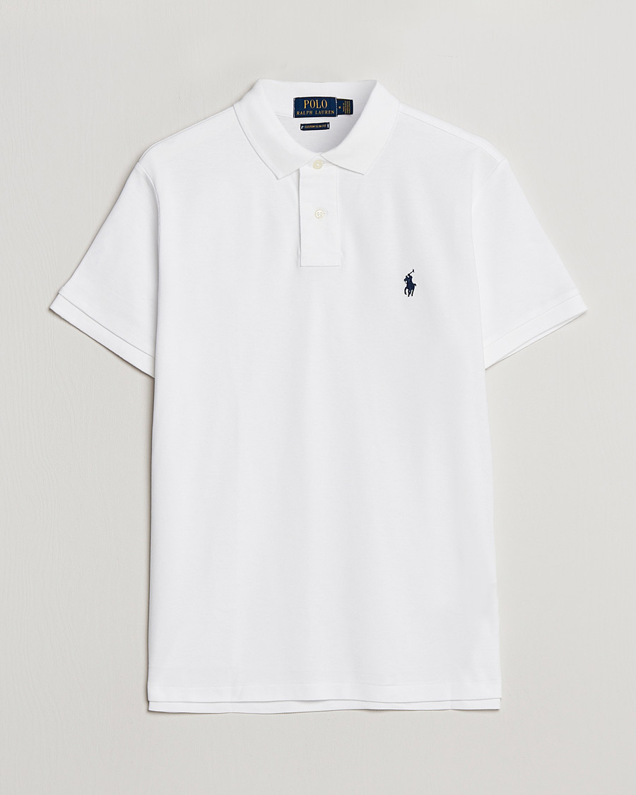Mies | Pikeet | Polo Ralph Lauren | Custom Slim Fit Polo White