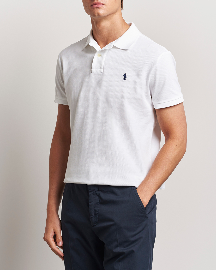 Mies | Pikeet | Polo Ralph Lauren | Custom Slim Fit Polo White
