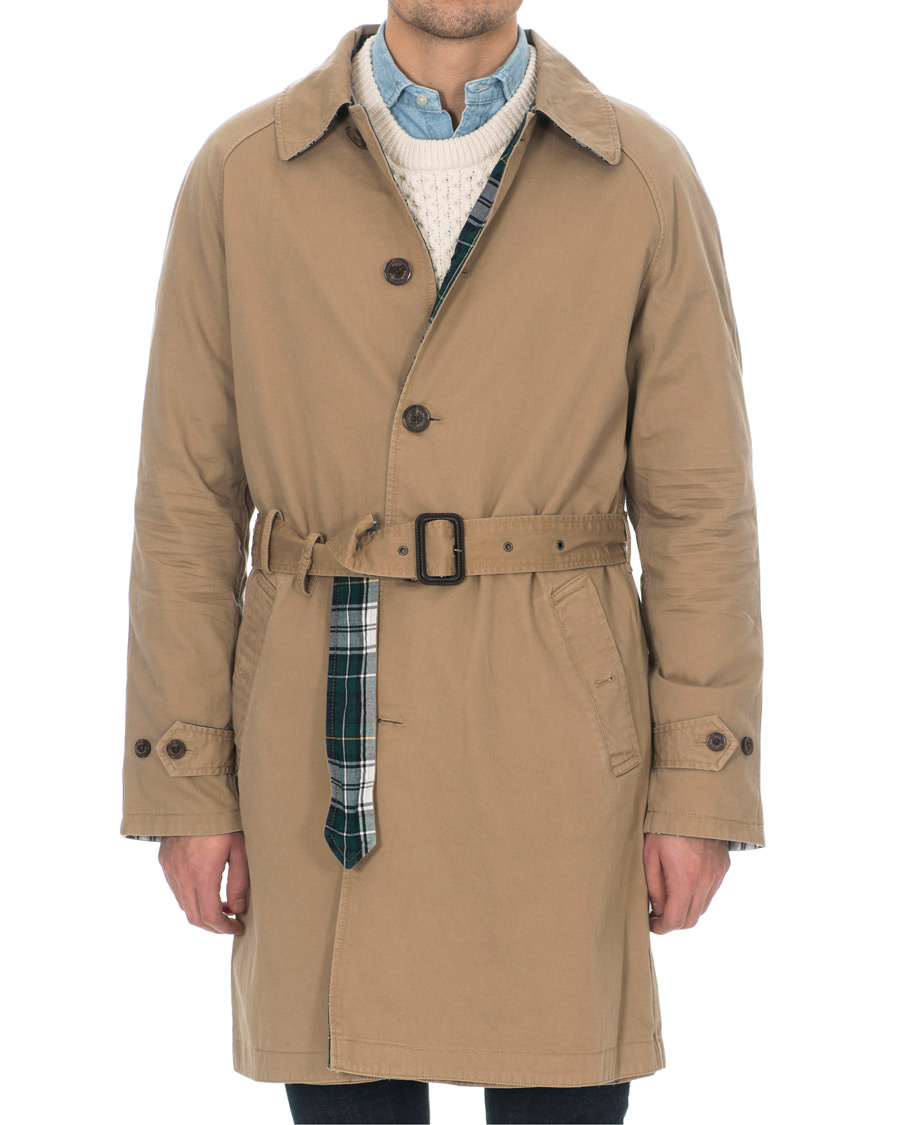 Mies | Takit | Polo Ralph Lauren | Reversible Trench Coat Desert Khaki/Gordon Tartan