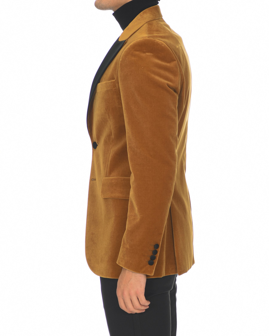 Mies | Pikkutakit | Tiger of Sweden | 1903 Velvet Tuxedo Blazer Mustard