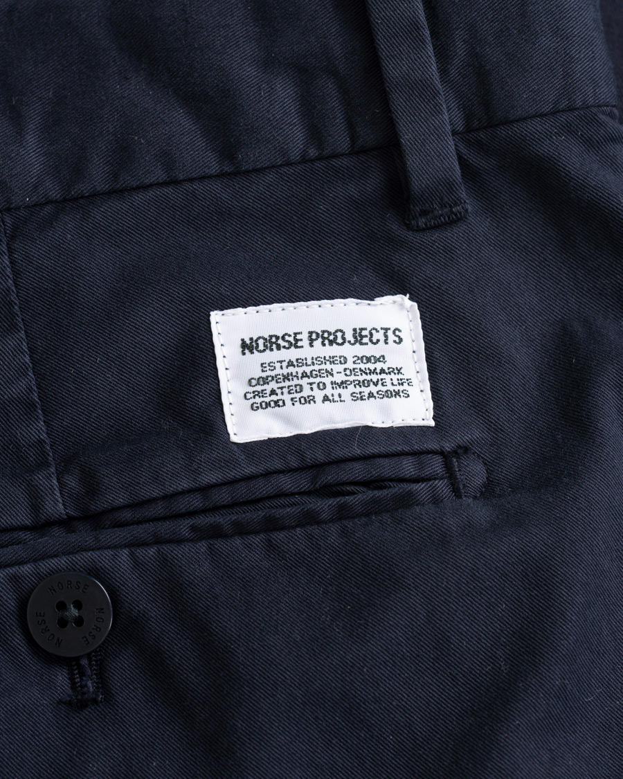 Mies | Housut | Norse Projects | Aros Slim Light Stretch Chinos Dark Navy