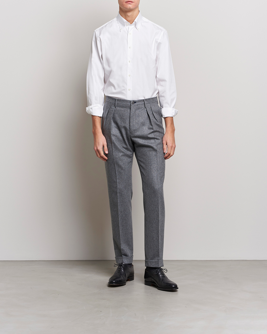 Mies | The Classics of Tomorrow | Stenströms | Fitted Body Button Down Shirt White