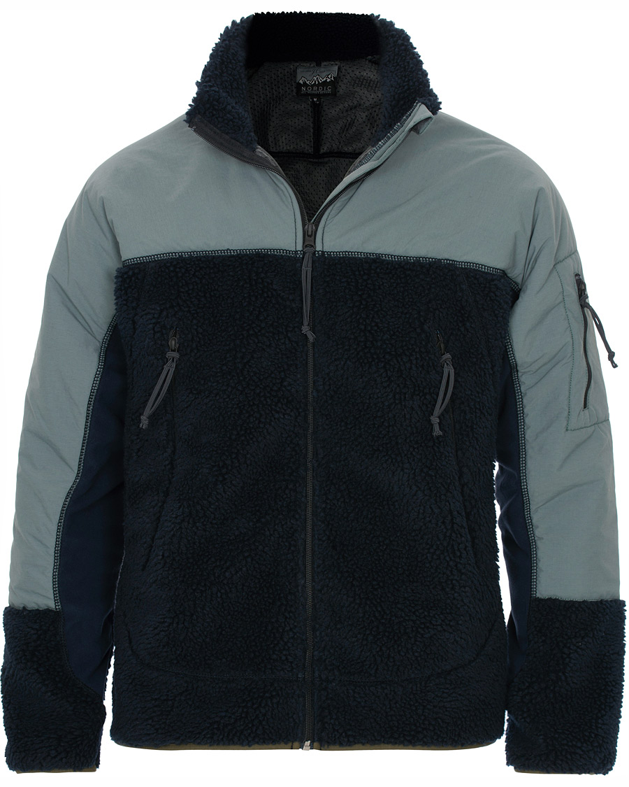 Mies | Takit | J.Crew | 8mm Pile Sherpa Full Zip Jacket Darkest Indigo