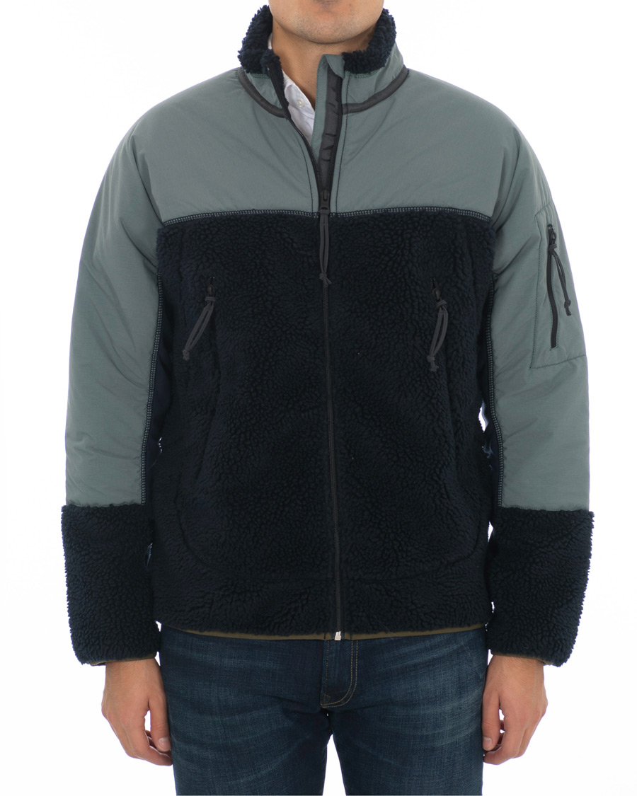 Mies | Takit | J.Crew | 8mm Pile Sherpa Full Zip Jacket Darkest Indigo
