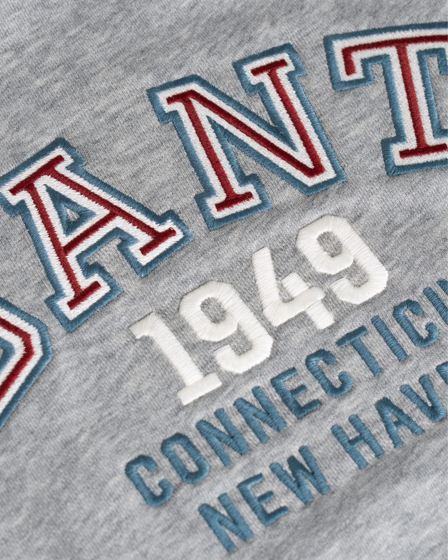 Mies | Puserot | GANT | Graphic Sweat Hoodie Grey Melange