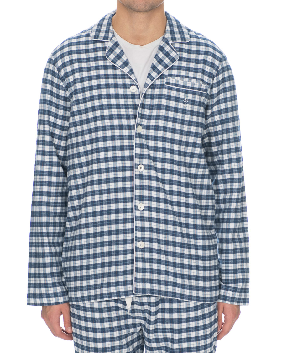 Mies | Alusvaatteet | Gant | Flannel Pyjama Set Eggshell