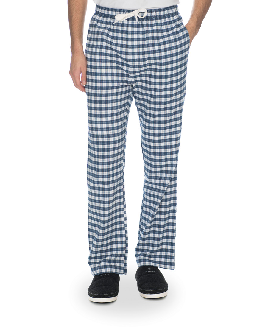 Mies | Alusvaatteet | Gant | Flannel Pyjama Set Eggshell