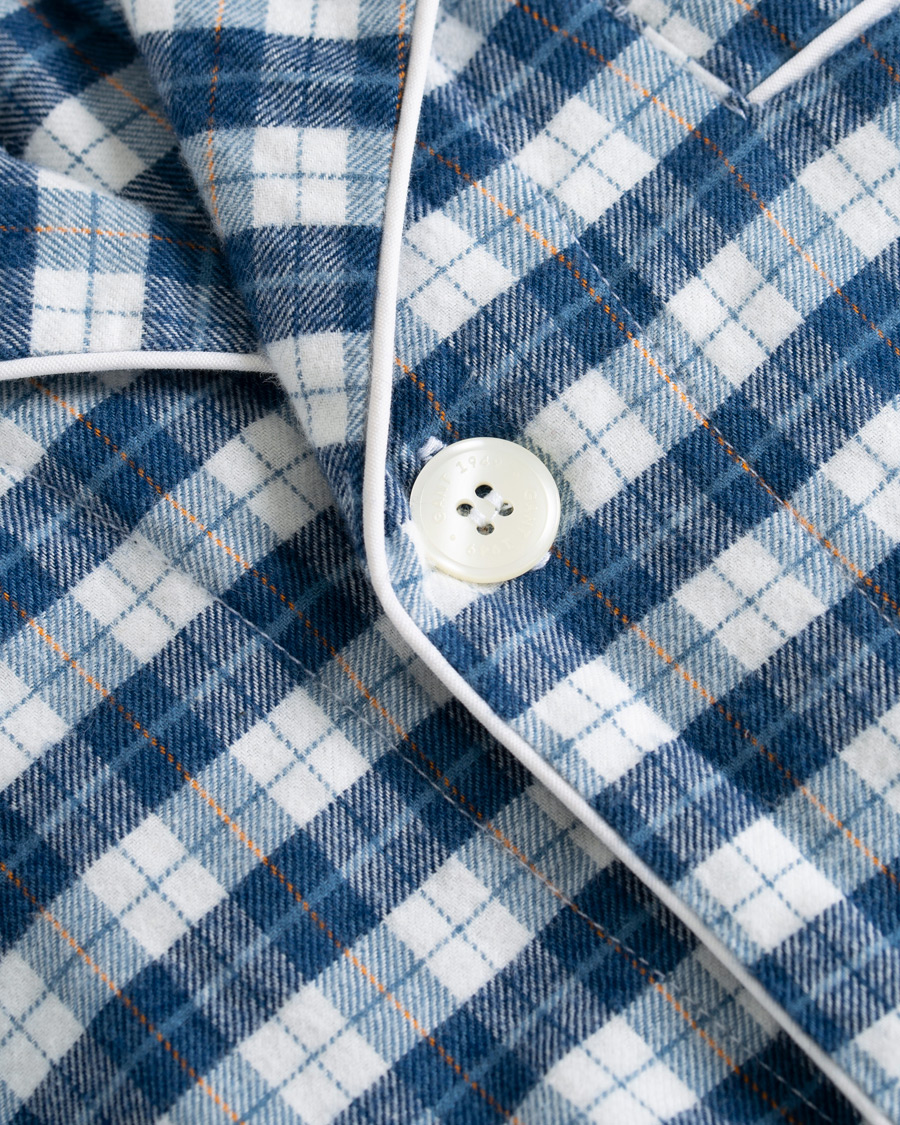 Mies | Alusvaatteet | Gant | Flannel Pyjama Set Eggshell