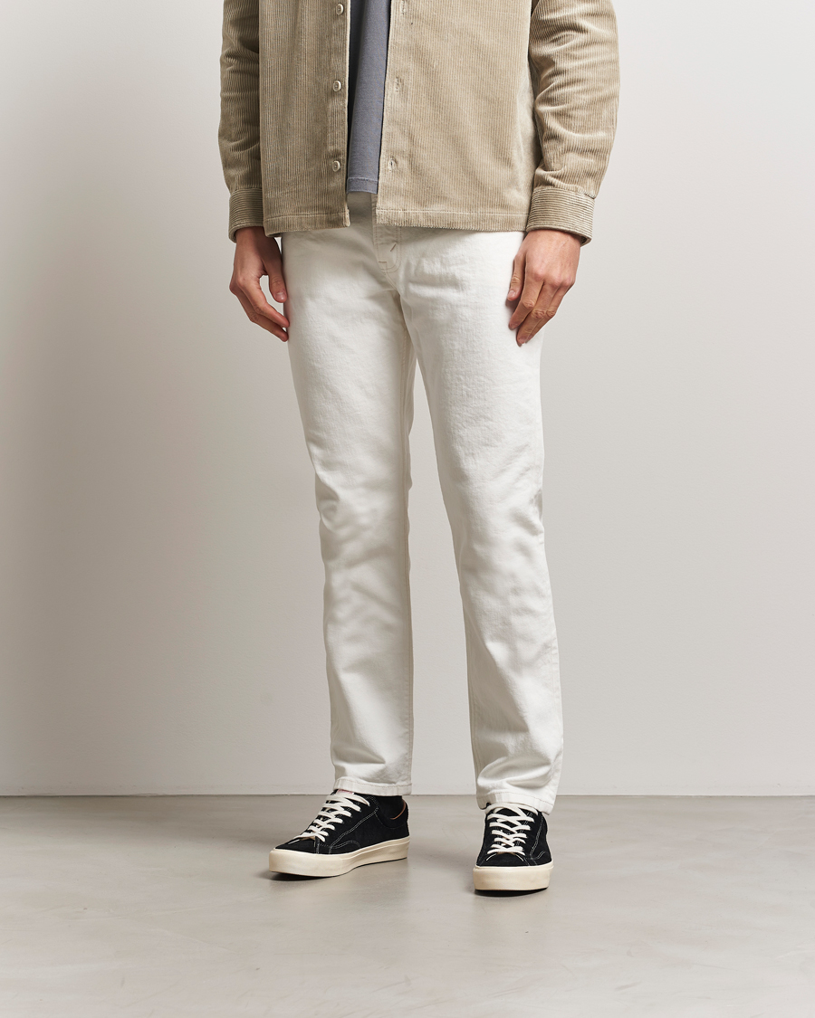 Mies | Farkut | Jeanerica | TM005 Tapered Jeans Natural White