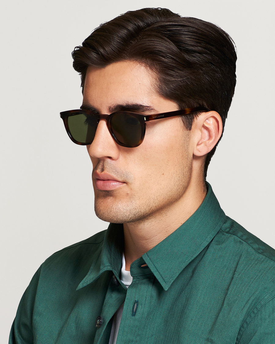 Mies | Aurinkolasit | Saint Laurent | SL 28 Sunglasses Havana/Green