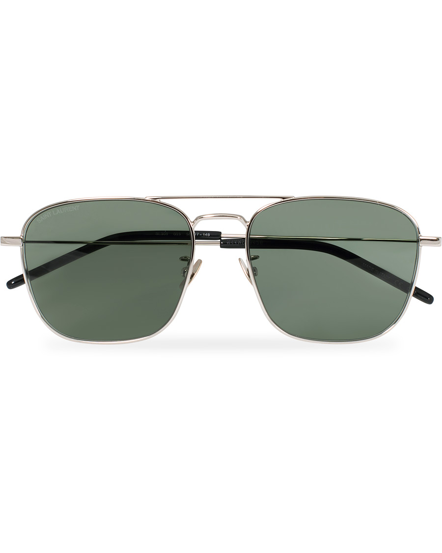 Mies | Saint Laurent SL 309 Sunglasses Silver/Green | Saint Laurent | SL 309 Sunglasses Silver/Green