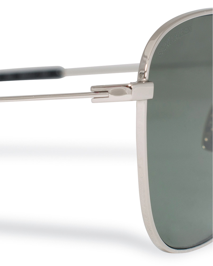 Mies | Saint Laurent SL 309 Sunglasses Silver/Green | Saint Laurent | SL 309 Sunglasses Silver/Green