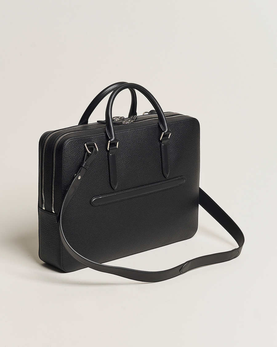 Mies | Laukut | Smythson | SmythsonLudlow Large Briefcase With Zip FrontBlack