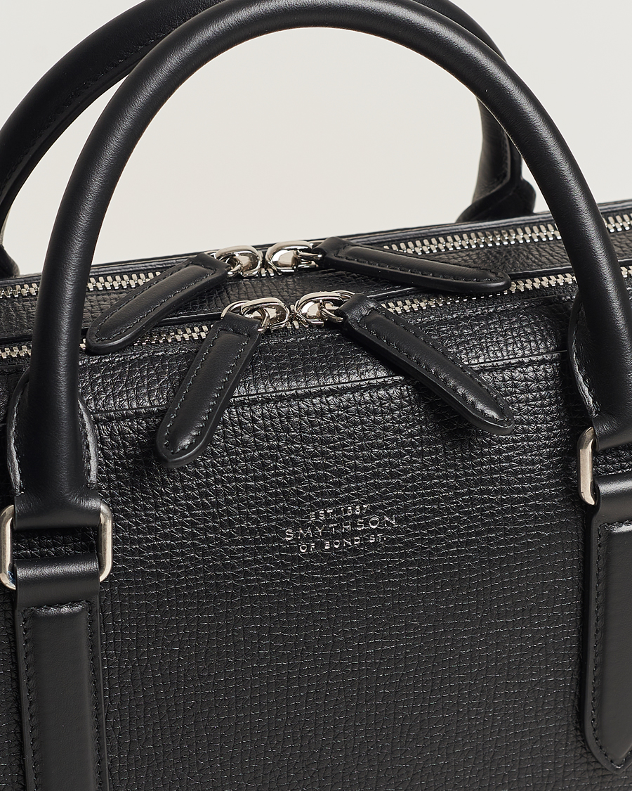 Mies | Laukut | Smythson | SmythsonLudlow Large Briefcase With Zip FrontBlack