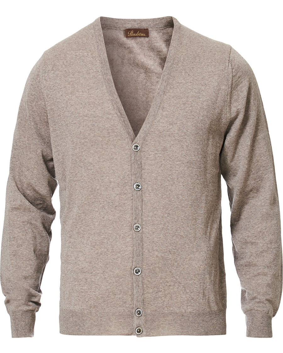 Mies | Puserot | Stenströms | Merino Zegna Knitted Cardigan Beige