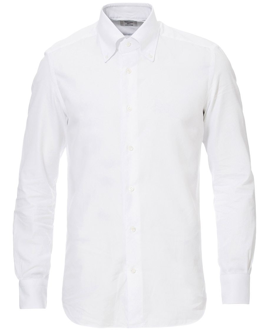 Mies | Kauluspaidat | Mazzarelli | Soft Oxford Button Down Shirt White